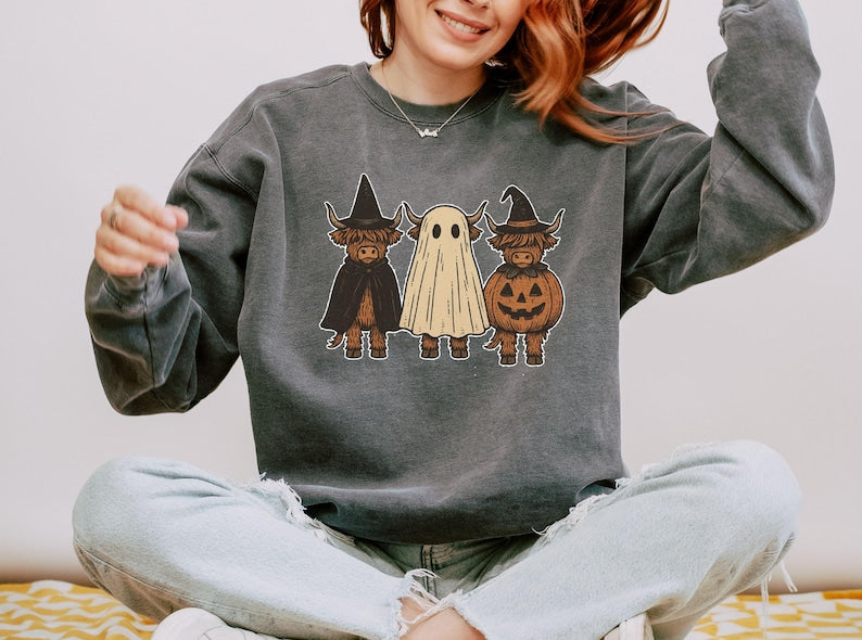 Comfort Colors Halloween Sweatshirt